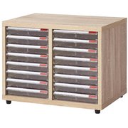 ユニットキャビネット 浅型引出し8段×2列完成品 N-8340