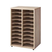 ユニットキャビネット ペーパーラック10段×2列組立品 N-8342