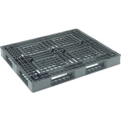 JL-D4-1210E [リス 輸出用ワンウェイパレットJL-D4・1210E片面四方差し 黒]
