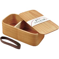 日本の弁当箱 長角 一段 箱入り