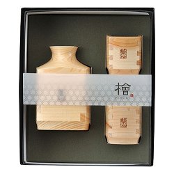 粋・ひのき角ぐいのみ3点セット