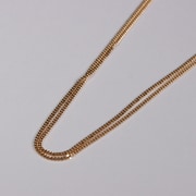 金K18喜平スライドネックレス 2面カット 2.8g 50cm 引輪