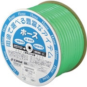 サンヨー 抗菌クリアーホース 15×19.5 グリーン 50mドラム巻 KC-15195D50G