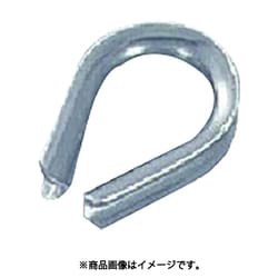 KM-6 [水本 ステンレス 豆シンブル 使用ロープ径6mm （849-1719） 1個]