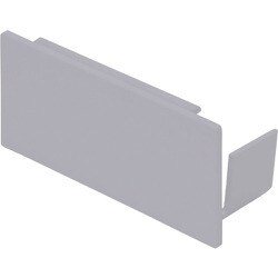 マサル エムケーダクト付属品 エンド差込型 6号150型 グレー 1個 KMDE6151