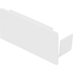 マサル エムケーダクト付属品 エンド差込型 8号150型 ホワイト 1個 KMDE8152