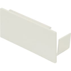 マサル エムケーダクト付属品 エンド差込型 8号 ミルキーホワイト 1個 KMDE83