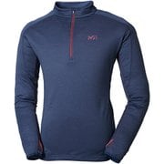 CASTOR WOOL ZIP LS MIV01443 SAPHIR/ROUGE 7487 Mサイズ（日本：Lサイズ） [アウトドア カットソー メンズ]