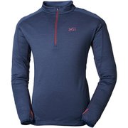 CASTOR WOOL ZIP LS MIV01443 SAPHIR/ROUGE 7487 XLサイズ（日本：XXLサイズ） [アウトドア カットソー メンズ]