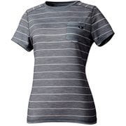 LD WOOL BORDER T-SHIRT MIV01599 TEAL BLUE STRIP Mサイズ（日本：Lサイズ） [アウトドア カットソー レディース]