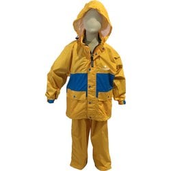 エアリファインライト Jrレインスーツ II キッズ 防水ウェア 上下セット イエロー（330） サイズ130 100901