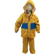 エアリファインライト Jrレインスーツ II キッズ 防水ウェア 上下セット イエロー（330） サイズ130 100901