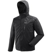 POBEDA II 3 IN 1 JKT MIV7974H 0247 BLACK - NOIR Mサイズ（日本：Lサイズ） [スキーウェア ジャケット メンズ]