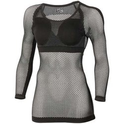 ドライナミック メッシュ 3/4 スリーブ LD DRYNAMIC MESH 3/4 SLEEVE MIV01358 BLACK-NOIR 0247 SCDサイズ [アウトドア アンダーウェア レディース]