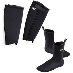 渓流CRスパッツ&ソックス 36014 190ブラック Mサイズ [沢用品]