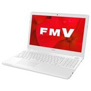 ノートパソコン LIFEBOOK AHシリーズ/15.6型ワイド/Corei7-7700HQ/メモリ 4GB/HDD 1TB/DVDスーパーマルチ/Windows 10 Home 64ビット/Office Home and Business 2019/プレミアムホワイト FMVA50D2WP