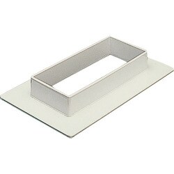 マサル エルダクト付属品 フランジ 3030型 ミルキーホワイト 1個 LDF353