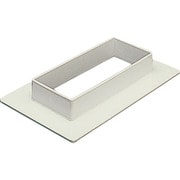 LDF353 [マサル エルダクト付属品 フランジ 3030型 ミルキーホワイト 1個]