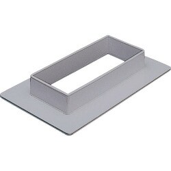 マサル エルダクト付属品 フランジ 4020型 グレー 1個 LDF421