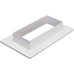 マサル エルダクト付属品 フランジ 4020型 ホワイト 1個 LDF422