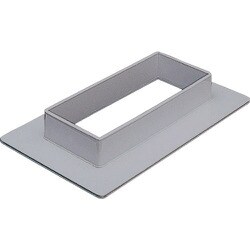 マサル エルダクト付属品 フランジ 4030型 グレー 1個 LDF431