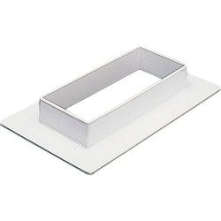 マサル エルダクト付属品 フランジ 4030型 ホワイト 1個 LDF432