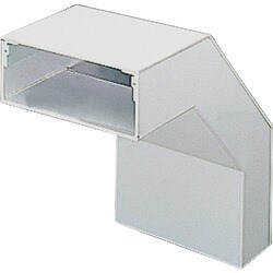 マサル エルダクト付属品 内大マガリ 3030型 ホワイト 1個 LDU2352