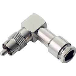 LRCA-5CTL [デンサン 同軸L型コネクター(圧着レスタイプ)]