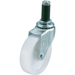 ユーエイ ゴムパイプ22径差込みキャスター自在車 50径ナイロン車輪 LTF-50N-22