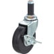 ユーエイ ゴムパイプ22径差込みキャスターS付自在車 50径ナイロン車 LTF-50NS-22