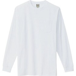10530-001-L [アイトス 長袖Tシャツ(ポケット付)(男女兼用) ホワイト L]