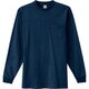 10530-008-L [アイトス 長袖Tシャツ(ポケット付)(男女兼用) ネイビー L]