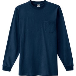 10530-008-LL [アイトス 長袖Tシャツ(ポケット付)(男女兼用) ネイビー LL]