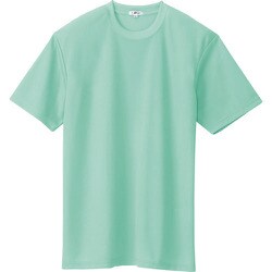 10574-005-4L [アイトス 吸汗速乾(クールコンフォート)半袖Tシャツ(ポケット無し)(男女兼用) ミントグリーン 4L]