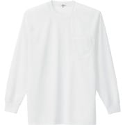 10575-001-M [アイトス 吸汗速乾(クールコンフォート)長袖Tシャツ(ポケット付)(男女兼用) ホワイト M]
