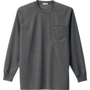10575-044-3L [アイトス 吸汗速乾(クールコンフォート)長袖Tシャツ(ポケット付)(男女兼用) チャコールグレー 3L]