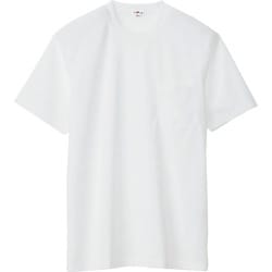 10576-001-5L [アイトス 吸汗速乾(クールコンフォート)半袖Tシャツ(ポケット付)(男女兼用) ホワイト 5L]
