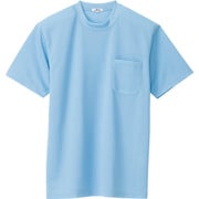 10576-007-5L [アイトス 吸汗速乾(クールコンフォート)半袖Tシャツ(ポケット付)(男女兼用) サックス 5L]