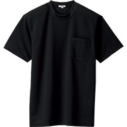10576-010-5L [アイトス 吸汗速乾(クールコンフォート)半袖Tシャツ(ポケット付)(男女兼用) ブラック 5L]