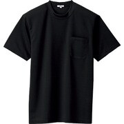 10576-010-LL [アイトス 吸汗速乾(クールコンフォート)半袖Tシャツ(ポケット付)(男女兼用) ブラック LL]