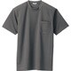 10576-044-L [アイトス 吸汗速乾(クールコンフォート)半袖Tシャツ(ポケット付)(男女兼用) チャコールグレー L]