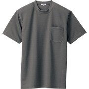 10576-044-L [アイトス 吸汗速乾(クールコンフォート)半袖Tシャツ(ポケット付)(男女兼用) チャコールグレー L]