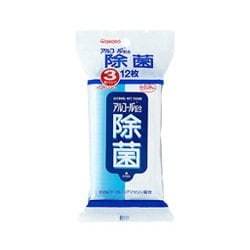 アルコール配合 除菌ウエッティー 12枚 3個パック