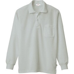 10578-004-L [アイトス 吸汗速乾(クールコンフォート)長袖ポロシャツ(男女兼用) グレー L]