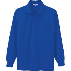 10600-006-3L [アイトス 吸汗速乾(クールコンフォート)ペン差し付長袖ポロシャツ(男女兼用) ロイヤルブルー 3L]