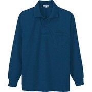 10600-008-6L [アイトス 吸汗速乾(クールコンフォート)ペン差し付長袖ポロシャツ(男女兼用) ネイビー 6L]