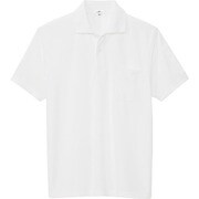10601-001-3L [アイトス 吸汗速乾(クールコンフォート)ペン差し付半袖ポロシャツ(男女兼用) ホワイト 3L]