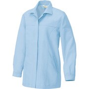 1241-007-L [アイトス レディース長袖スモック サックス L]