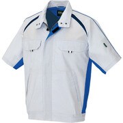 1732-003-4L [アイトス 半袖ブルゾン シルバーグレー 4L]
