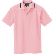 50005-060-S [アイトス 制電半袖ポロシャツ(男女兼用) ピンク S]